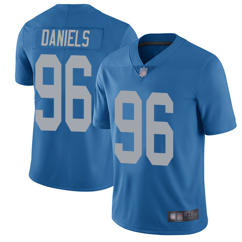 Detroit Lions Limited Blue Men Mike Daniels Alternate Jersey NFL Football #96 Vapor Untouchable->detroit lions->NFL Jersey